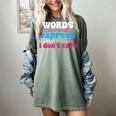Words Cannot Express How Much I Don't Care Introvert Women's Comfort Colors T-Shirt Berry