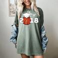 Class Of 2018 Basketball Senior Graduation Shirt Grad Women's Comfort Colors T-Shirt Berry