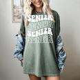 Class Of 2024 High School Senior Graduation Groovy Wave Women's Comfort Colors T-Shirt Berry