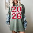 Class Of 2026 Graduation Red With Varsity Letters Women's Comfort Colors T-Shirt Berry
