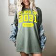 Class Of 2031 Shirts For Kindergarten Photo To Graduation Women's Comfort Colors T-Shirt Berry