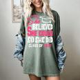 Class Of 2032 She Believed She Could Kids Graduation T-Shirt Women's Comfort Colors T-Shirt Berry