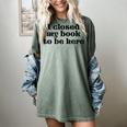 I Closed My Book To Be Here Bookish Fashion Literature Lover Women's Comfort Colors T-Shirt Berry