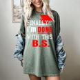 College Graduation T Shirt Senior Finally Done Women's Comfort Colors T-Shirt Berry