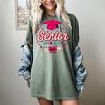 Coquette Pink Bow Senior 2026 2027 Graduation Women's Comfort Colors T-Shirt Berry