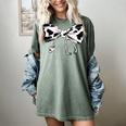 Cow Print Bow And Stethoscope Nurse RN Graduation Coquette Women's Comfort Colors T-Shirt Berry
