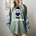 Cute Graduation Panda Class 2018 Women's Comfort Colors T-Shirt Berry