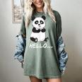 Cute Introvert Vibes – Panda Hello & Goodbye Women's Comfort Colors T-Shirt Berry