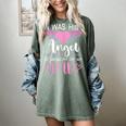 Dad Angel I Was His Angel Now He's Mine In Memory Of Dad Women's Comfort Colors T-Shirt Berry Dad Angel I Was His Angel Now He's Mine In Memory Of Dad Women's Comfort Colors T-Shirt Berry