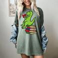 Dino Reading Read Reading Librarian Book Men Boys Kids Women's Comfort Colors T-Shirt Berry