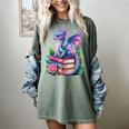 Dragon Book Fantasy Reading Women's Comfort Colors T-Shirt Berry Dragon Book Fantasy Reading Women's Comfort Colors T-Shirt Berry