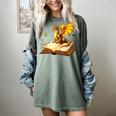 Dragon Fantasy Book Lover Bookish Reader Bookworm Wildflower Women's Comfort Colors T-Shirt Berry