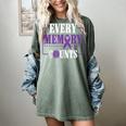 Every Memory Counts Alzheimer's Awareness Dementia Women's Comfort Colors T-Shirt Berry Every Memory Counts Alzheimer's Awareness Dementia Women's Comfort Colors T-Shirt Berry