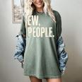 EW People Introvert Sarcastic Graphic Style Women's Comfort Colors T-Shirt Berry