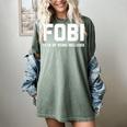 Fear Of Being Included Fobi Sarcastic Women Introvert-Chic Women's Comfort Colors T-Shirt Berry