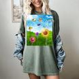 Frutiger Aero Aesthetic Tech Scenery Fishes Sunflower Women's Comfort Colors T-Shirt Berry Frutiger Aero Aesthetic Tech Scenery Fishes Sunflower Women's Comfort Colors T-Shirt Berry
