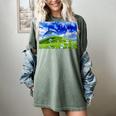 Frutiger Aero Dolphin Meadow Aesthetic Y2k 2000s Ironic Women's Comfort Colors T-Shirt Berry