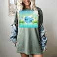 Frutiger Aero Y2k Aesthetic Palm Trees Cyber Beach World Women's Comfort Colors T-Shirt Berry Frutiger Aero Y2k Aesthetic Palm Trees Cyber Beach World Women's Comfort Colors T-Shirt Berry