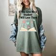If You Give Me A Student I Will Love Them Book Magic Premium Tri-Blend Women's Comfort Colors T-Shirt Berry