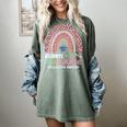 Goodbye 5TH Grade Graduation 2024 Hello 6TH Grade Rainbow Women's Comfort Colors T-Shirt Berry