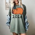 Grad Class Of 2026 Capybara Graduation Graduated Kids Women's Comfort Colors T-Shirt Berry