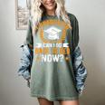 I Graduated Can I Go Back To Bed Now Graduation Women's Comfort Colors T-Shirt Berry
