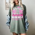 Graduation 2025 Proud Mom Of 2025 Graduate Floral Women Women's Comfort Colors T-Shirt Berry