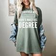 Graduation Day Husband I Survived My Wifes Masters Degree Women's Comfort Colors T-Shirt Berry