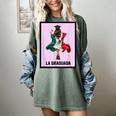 Graduation Latina Educated La Graduada Mexican Bingo Card Women's Comfort Colors T-Shirt Berry