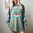 Graduation Did It Sloth Graduate Animal Sloths Sloth Women's Comfort Colors T-Shirt Berry