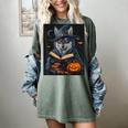 Halloween Girls Boys Cute Wolf Book Pumpkin Kids Halloween Women's Comfort Colors T-Shirt Berry