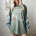 Hello Middle School Graduation Elementary School T-Shirt Women's Comfort Colors T-Shirt Berry