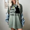 I'm Done With This BS College Graduation Shirt Women's Comfort Colors T-Shirt Berry