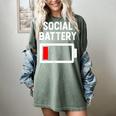 Introvert Low Social Battery Level Anti Social People Women's Comfort Colors T-Shirt Berry Introvert Low Social Battery Level Anti Social People Women's Comfort Colors T-Shirt Berry