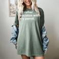 Introvert Sarcasm I'd Rather Socialize With My Parrot Women's Comfort Colors T-Shirt Berry Introvert Sarcasm I'd Rather Socialize With My Parrot Women's Comfort Colors T-Shirt Berry