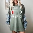 Introvert Socially Drained Battery Women's Comfort Colors T-Shirt Berry Introvert Socially Drained Battery Women's Comfort Colors T-Shirt Berry