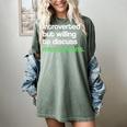 Introvert But Willing To Discuss Microgreens Urban Farming Women's Comfort Colors T-Shirt Berry