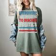 Introvert But Willing To Discuss Politics USA Elections 2024 Women's Comfort Colors T-Shirt Berry