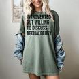 Introverted Archaeologist Archaeology Introvert Women's Comfort Colors T-Shirt Berry Introverted Archaeologist Archaeology Introvert Women's Comfort Colors T-Shirt Berry