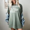 Introverted But Will Talk About Stocks Market Investments Premium Tri-Blend Women's Comfort Colors T-Shirt Berry