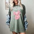 Introverted But Willing To Discuss Axolotl Salamander Women's Comfort Colors T-Shirt Berry
