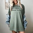 Introverted But Willing To Discuss Books Women's Comfort Colors T-Shirt Berry