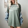 Introverted But Willing To Discuss Dogs Premium Women's Comfort Colors T-Shirt Berry Introverted But Willing To Discuss Dogs Premium Women's Comfort Colors T-Shirt Berry