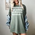 Introverted But Willing To Discuss Handball Introverts Women's Comfort Colors T-Shirt Berry Introverted But Willing To Discuss Handball Introverts Women's Comfort Colors T-Shirt Berry