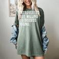 Introverted But Willing To Discuss Hiking Quote Women's Comfort Colors T-Shirt Berry Introverted But Willing To Discuss Hiking Quote Women's Comfort Colors T-Shirt Berry