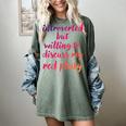 Introverted Willing To Discuss Red Platy Introvert Women's Comfort Colors T-Shirt Berry