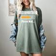 Introverting Please Wait Humor Sarcastic Geek Gamer Jokes Women's Comfort Colors T-Shirt Berry