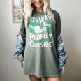 It's Way Too Peopley Outside Introvert Sarcastic Humor Women's Comfort Colors T-Shirt Berry It's Way Too Peopley Outside Introvert Sarcastic Humor Women's Comfort Colors T-Shirt Berry