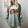 I Just Crushed Preschool Monster Truck Graduation Women's Comfort Colors T-Shirt Berry