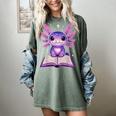 Kawaii Axolotl Cute Axolotls Reading Book Women's Comfort Colors T-Shirt Berry Kawaii Axolotl Cute Axolotls Reading Book Women's Comfort Colors T-Shirt Berry